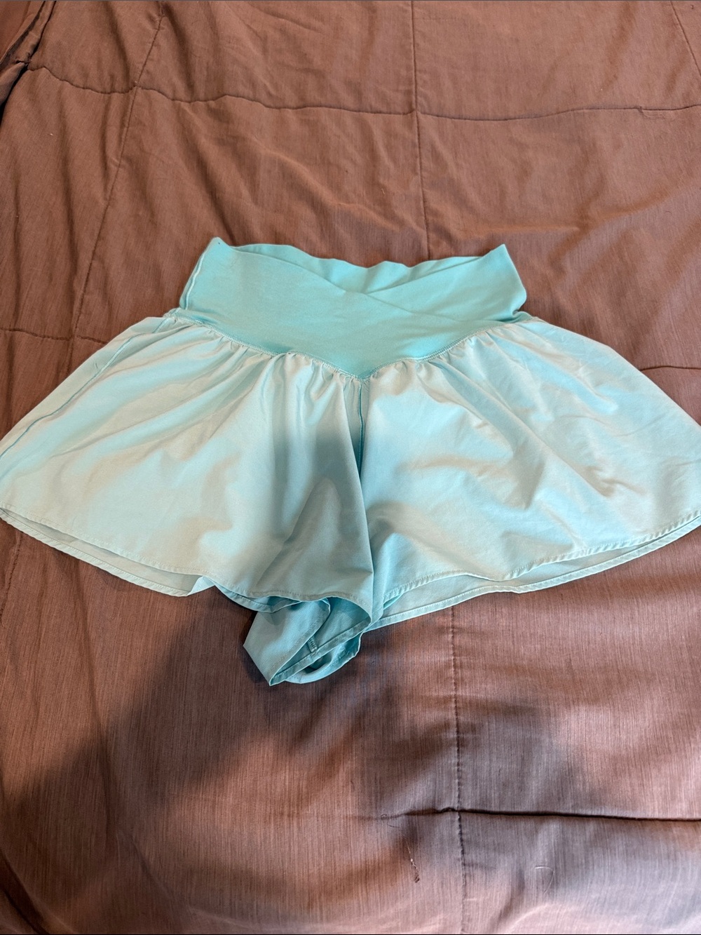 Offline by Aerie Light Aqua Women’s Skater Shorts